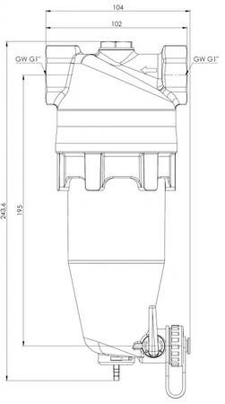 Afriso magnetyczny separator zanieczyszczeń ADS 180 HP do pomp ciepła 7718000