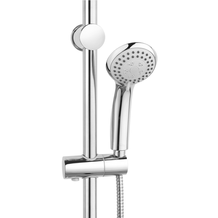 Invena zestaw natryskowy na drążku City, chrom AU-06-001-Q