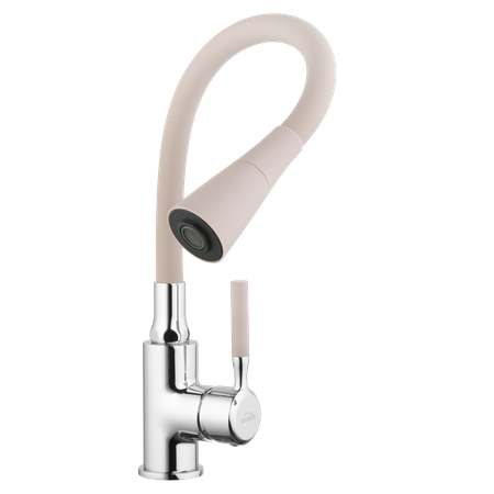 Invena bateria kuchenna Pogo beżowy/chrom BZ-80-L03