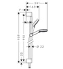 Hansgrohe zestaw prysznicowy Crometta Vario Unica 0,90 m 26536400