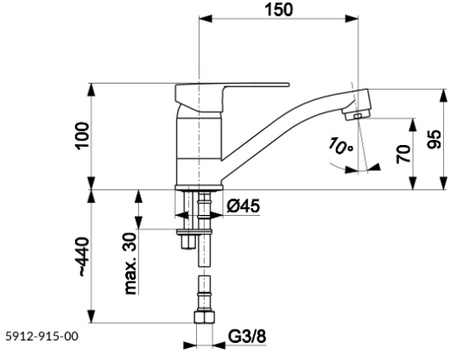 KFA bateria umywalkowa z obrotową wylewką Mohit, chrom 5912-915-00
