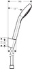 Hansgrohe zestaw prysznicowy Croma Select E Vario Porters 1,25 biały/chrom 26425400