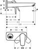 Hansgrohe jednouchwytowa bateria umywalkowa Talis E montaż podtynkowy, element zewnętrzny, DN15 71734000