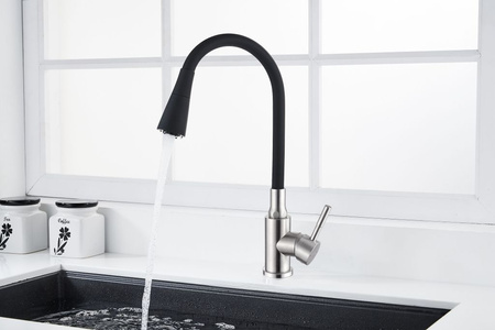 Invena bateria kuchenna Gabi, inox/czarny BZ-87-043-L
