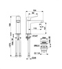 KFA bateria umywalkowa ze spustem klik-klak Malaga, chrom 4522-815-00