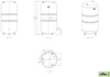 Reflex naczynie wzbiorcze N 600 (c.o.) 6 bar / 120°C szare 8218400