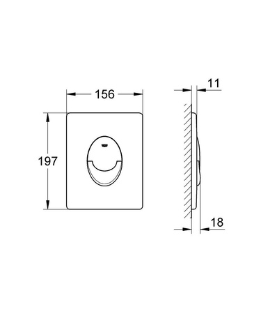 Grohe przycisk Skate Air, chrom 38505000