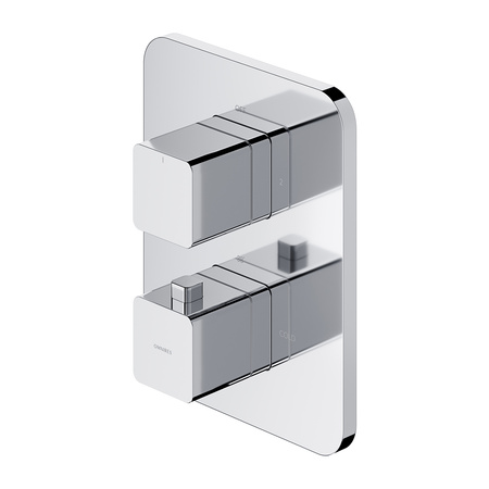 Omnires termostatyczna bateria prysznicowo-wannowa podtynkowa PARMA chrom PM7436CR