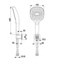 KFA zestaw natryskowy punktowy Malaga, chrom 841-255-00