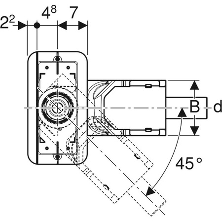 Geberit wpust odpływu liniowego do natrysków CleanLine20, H65, h30 154.152.00.1