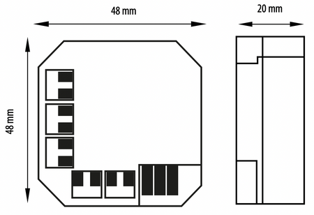 Engo moduł przekaźnika 12 A ERM-12A