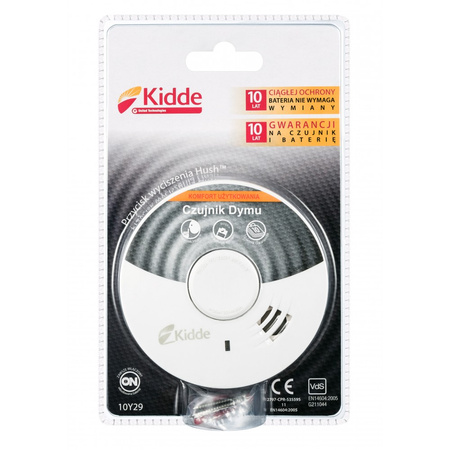 Kidde czujka dymu z wbudowanym zasilaniem 10Y29
