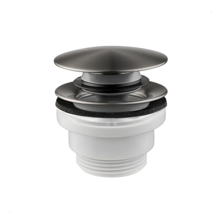 KFA spust umywalkowy uniwersalny typu klik-klak, gun metal grey PVD 660-310-61