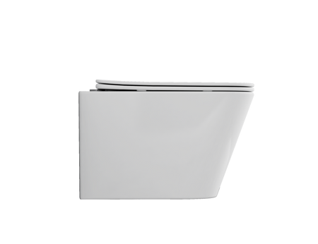 Invena miska WC bezkołnierzowa PAROS z deską wolnoopadającą CE-90-001-W