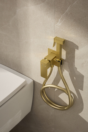 KFA bateria bidetowa podtynkowa Logon, brushed light gold PVD 5139-512-39