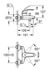 Grohe bateria wannowa Eurosmart, chrom 33300002