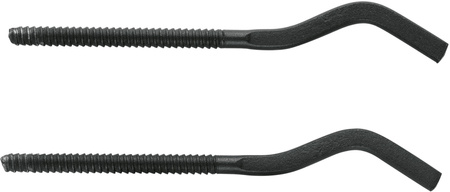 KFA komplet wieszaków do grzejnika z kołkiem rozporowym, czarny 864-040-81