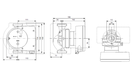 Grundfos pompa MAGNA1 25-120 / 180 1x230 PN10  99221215