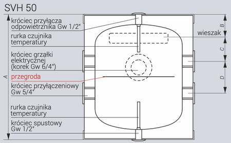 Kospel zbiornik buforowy SVH-50 10.5.14.001.00