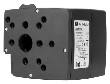 Afriso siłownik elektryczny ARM 992 ProClick proporcjonalny 24 V AC/DC, 60/120 s, 6 Nm 1499210