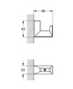 Grohe haczyk na płaszcz kąpielowy Selection Cube czarny 102273KF00