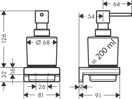 Hansgrohe dozownik mydła w płynie, złoty optyczny polerowany 41745990
