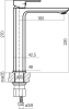 Valvex bateria umywalkowa stojąca, nablatowa, wysoka Loft, czarny mat 2455910