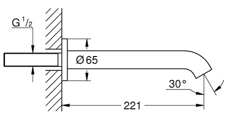 Grohe wylewka wannowa Essence, chrom 13449001