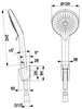 KFA natrysk punktowy OTAVA chrom 841-245-00