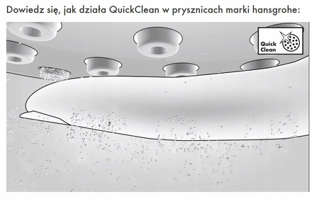 Hansgrohe zestaw prysznicowy punktowy Crometta 1jet z wężem prysznicowym 1,25 m 26690400