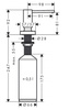 Hansgrohe dozownik płynu A71 40468000