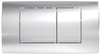 Geberit przycisk uruchamiający Twinline30, chrom błyszczący/chrom mat/chrom błyszczący 115.899.KH.1