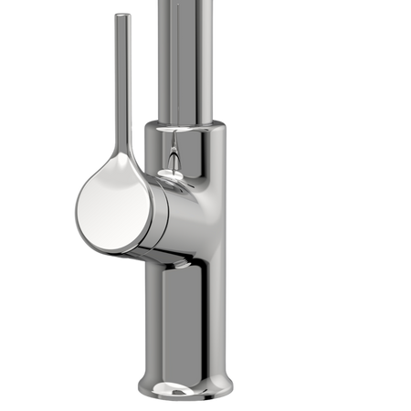 Invena bateria kuchenna z wyciąganą wylewką Farsala, chrom BZ-40-L01-S