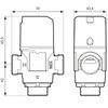 Afriso zawór termostatyczny mieszający ATM 331, DN20, Rp3/4", Kvs 1,6 m3/h 1233110