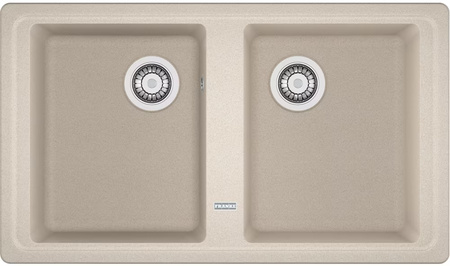 Franke zlewozmywak dwukomorowy wpuszczany Basis BFG 620-34-34 Fragranite, orzechowy 114.0676.265