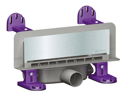 Kessel odpływ ścienny Scada z pokrywą ze stali nierdzewniej kompletny 48000.02