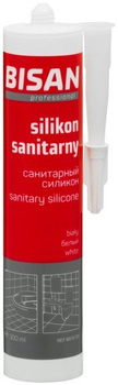 Bisan silikon sanitarny 300ml, biały B870720