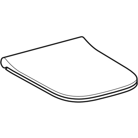 Geberit deska sedesowa Smyle Square, slim, z widocznym siedziskiem 500.240.01.1