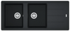Franke zlewozmywak dwukomorwy Basis BFG 621-116 Fragranite onyx 114.0676.263