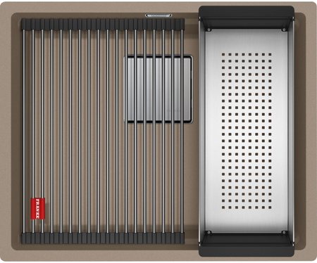 Franke zlewozmywak jednokomorowy Fragranite Kanon KNG 110-52, cappuccino 125.0528.613