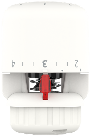 Danfoss głowica termostatyczna gazowa Aero RA click, czujnik wbudowany, biała 015G4596