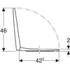 Geberit deska sedesowa Selnova Square, mocowanie od góry 500.336.01.1