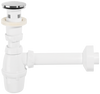Wirquin syfon umywalkowy quick-clac z dwoma grzybkami, chrom i czarny mat 30724762