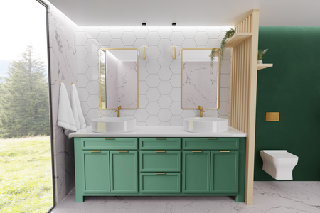 Invena bateria umywalkowa wysoka Glamour, złoty BU-02-W09-V