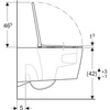 Geberit zestaw wisząca miska WC Geberit ONE, TurboFlush z deską sedesową 500.201.01.1