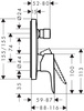 Hansgrohe jednouchwytowa bateria wannowa Talis E, montaż podtynkowy, element zewnętrzny 71474990