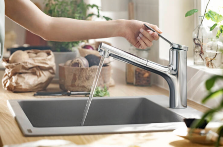 Hansgrohe bateria kuchenna stojąca 150 2jet Zesis M33, chrom 74800000