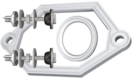 KK-POL komplet naprawczy do kompaktu WC - typ K 350/K/011-00-T0