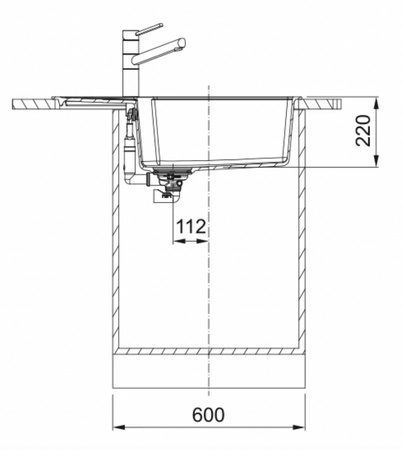 Franke zlewozmywak jednokomorowy wbudowywany Fragranite Urban UBG 611-78 XL, biały polarny 114.0687.280