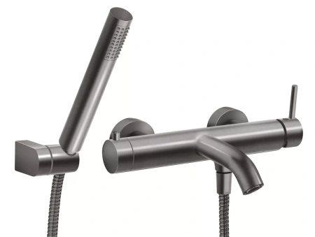 Ferro bateria wannowa z zestawem natryskowym CIRICULUS, gun metal BCK11GM